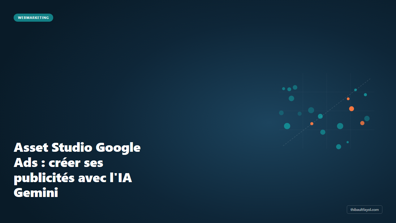 Asset Studio Google Ads : créer ses publicités avec l’IA Gemini en 2026