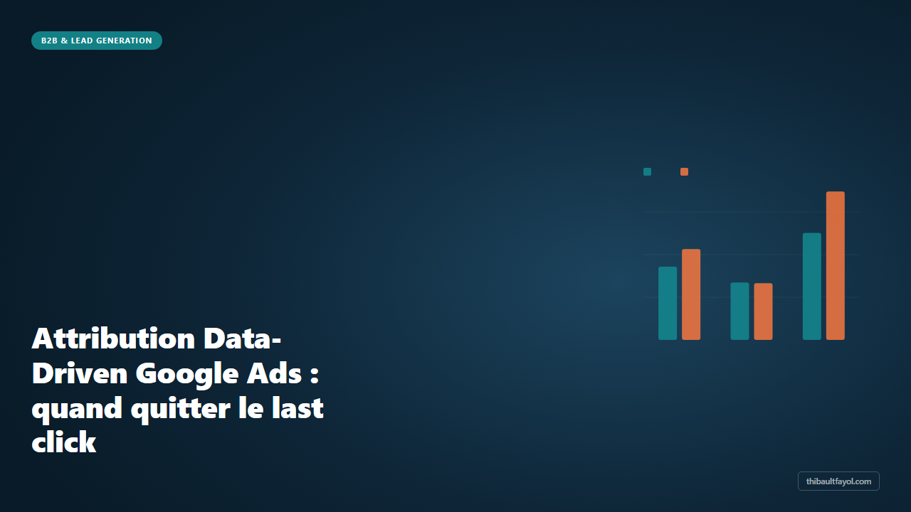 Attribution Data-Driven Google Ads : quand quitter le last click