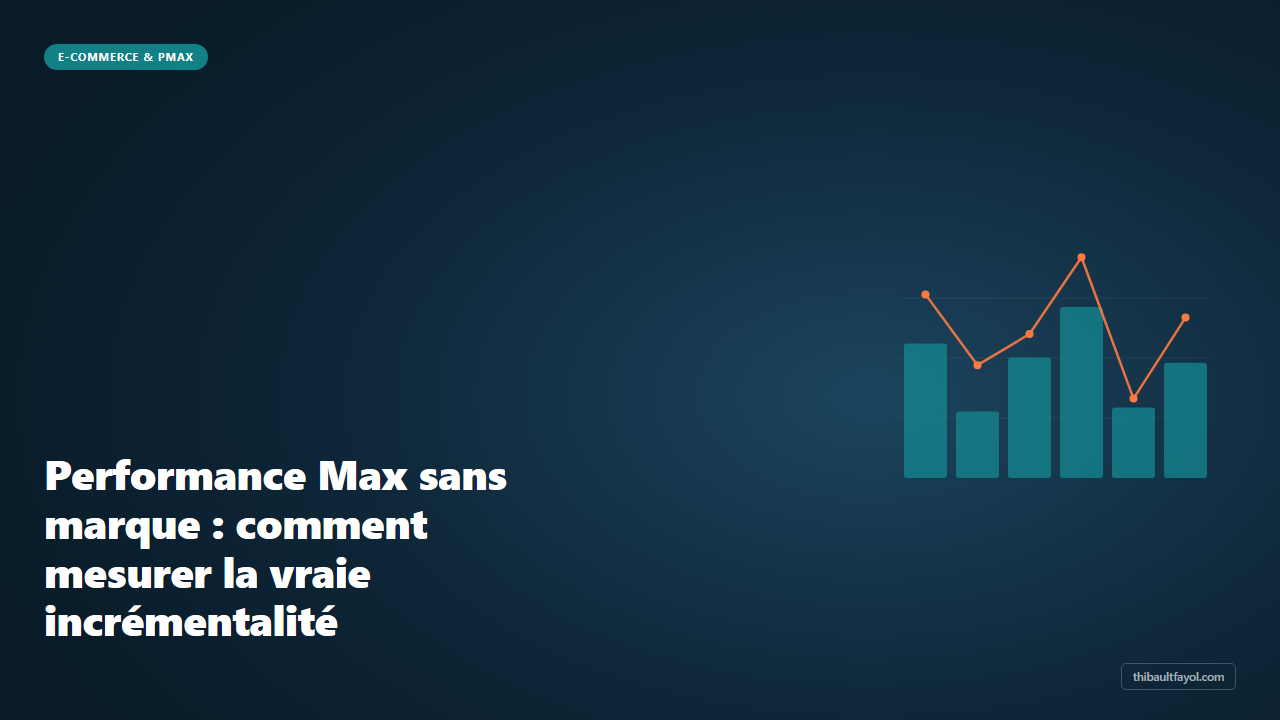 Performance Max sans marque : comment mesurer la vraie incrémentalité