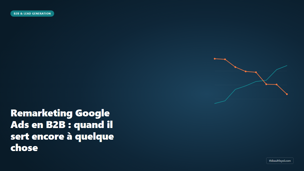 Remarketing Google Ads en B2B : quand il sert encore à quelque chose