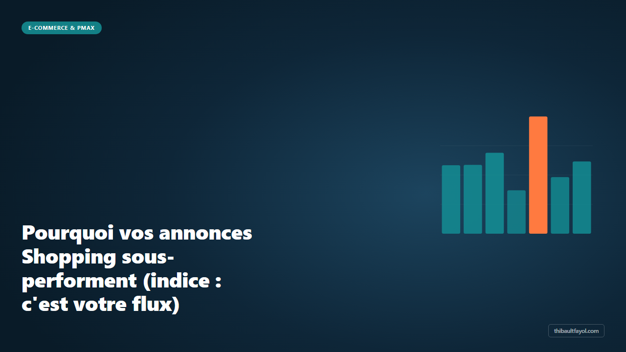 Pourquoi vos annonces Shopping sous-performent (indice : c’est votre flux Merchant)
