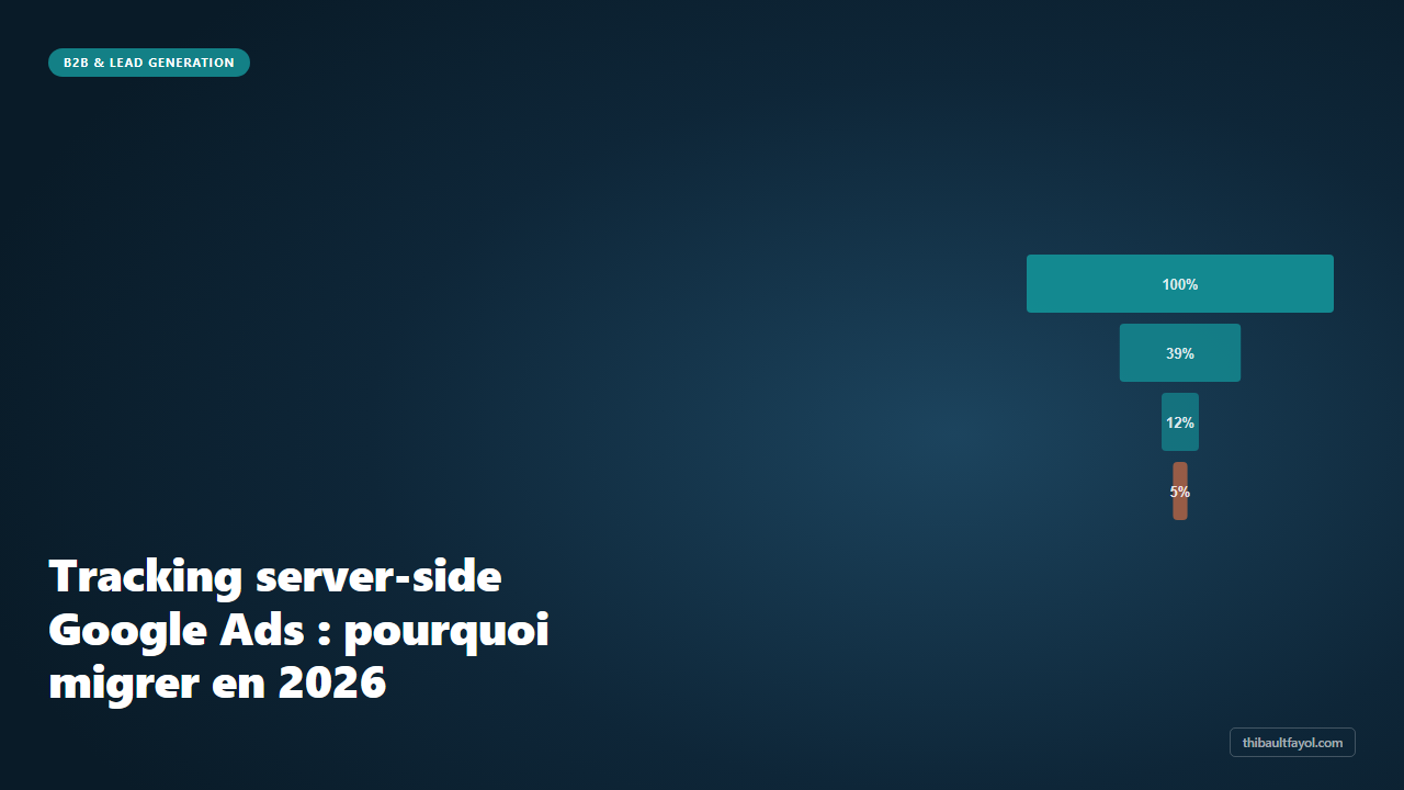 Tracking server-side Google Ads : pourquoi migrer en 2026