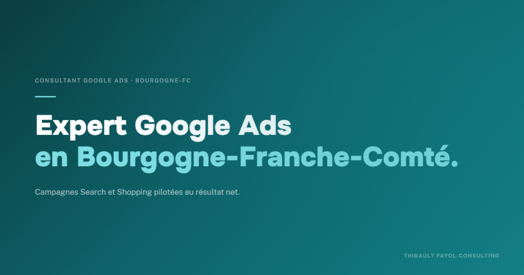Consultant Google Ads Bourgogne-Franche-Comté