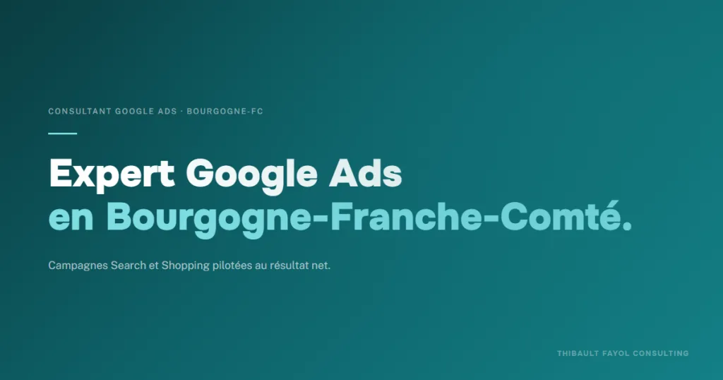 Consultant Google Ads Bourgogne-Franche-Comté
