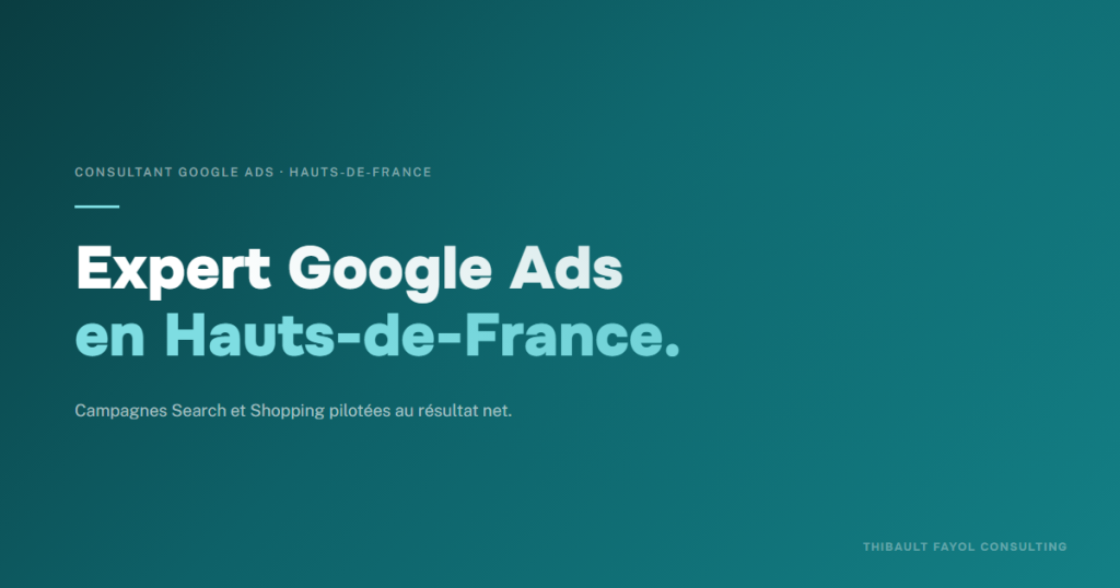 Consultant Google Ads Hauts-de-France