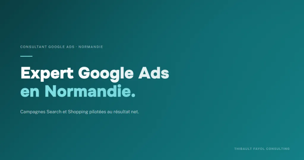 Consultant Google Ads Normandie
