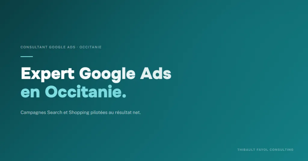 Consultant Google Ads Occitanie