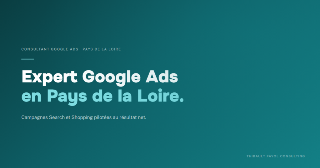 Consultant Google Ads Pays de la Loire