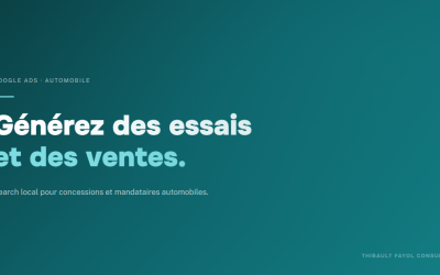 Google Ads pour l’automobile