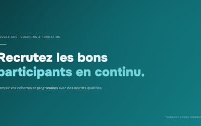 Google Ads pour les coachs et la formation