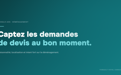 Google Ads pour les déménageurs