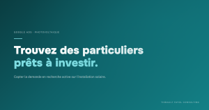 Google Ads pour le photovoltaique