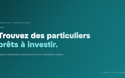 Google Ads pour le photovoltaique