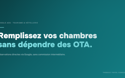 Google Ads pour l’hôtellerie et le tourisme
