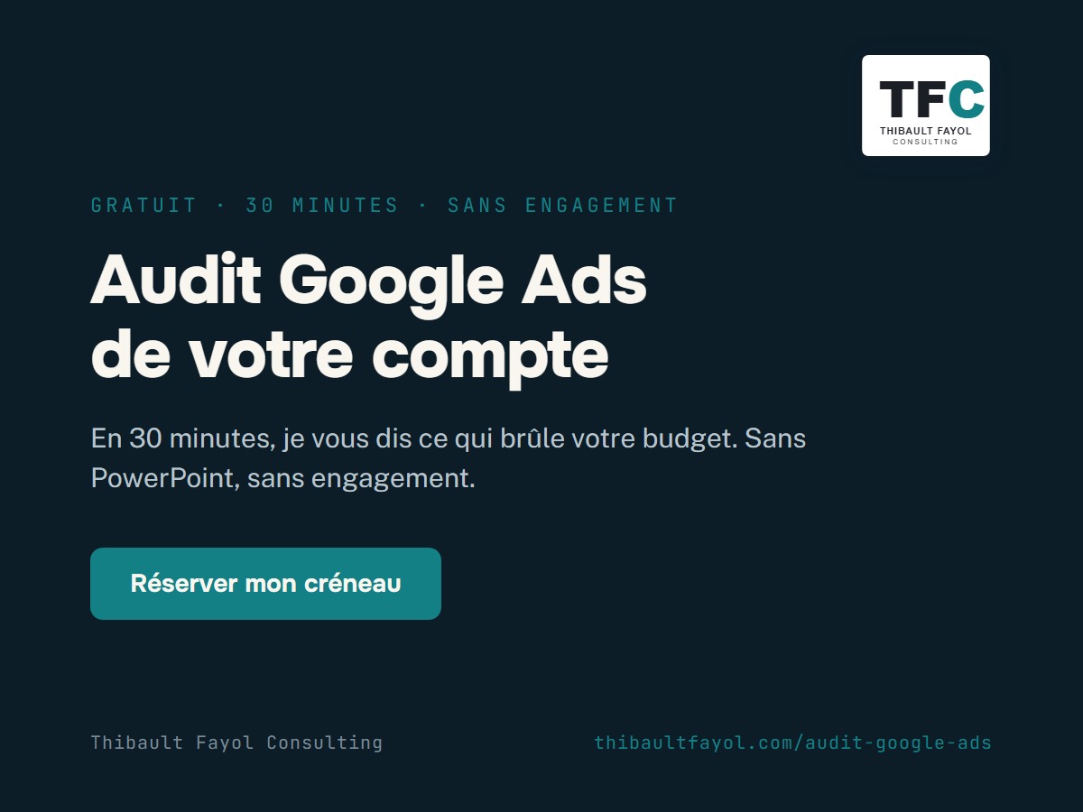 Audit Google Ads gratuit de 30 minutes à Montpellier