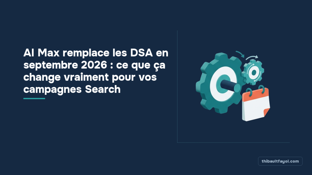 AI Max remplace les DSA en septembre 2026 : ce que ça change vraiment pour vos campagnes Search
