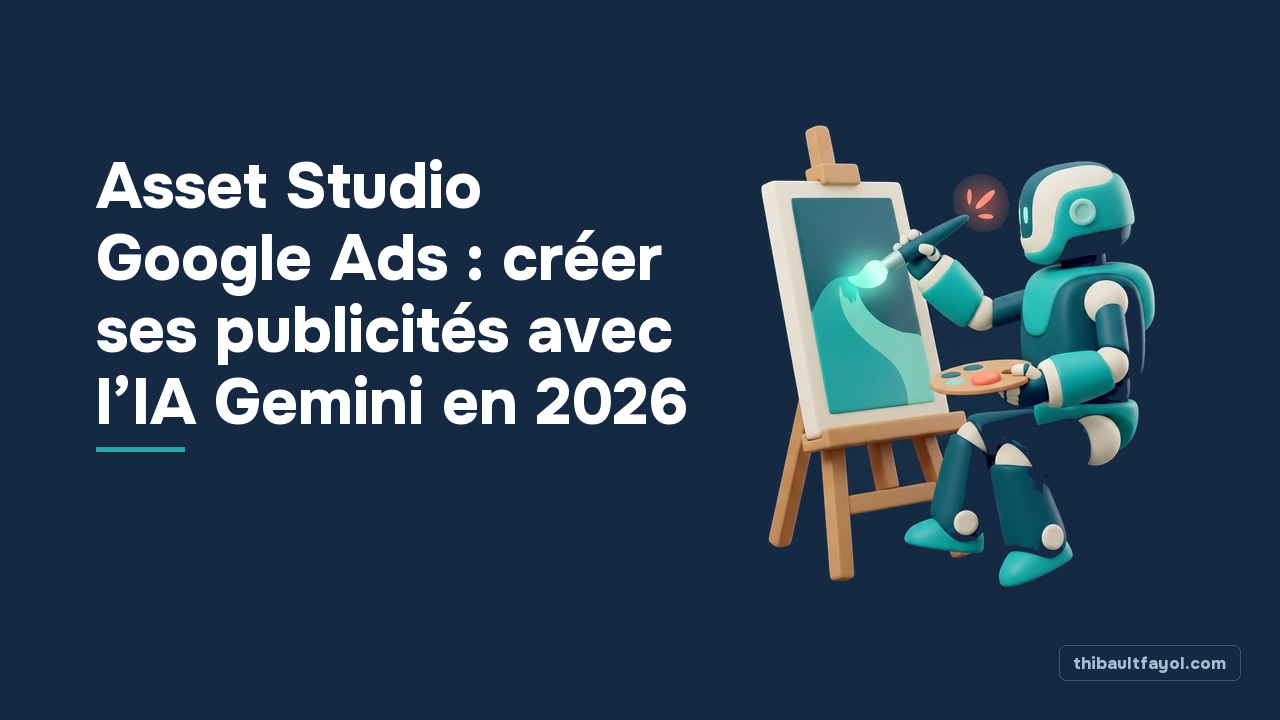 Asset Studio Google Ads : créer ses publicités avec l’IA Gemini en 2026