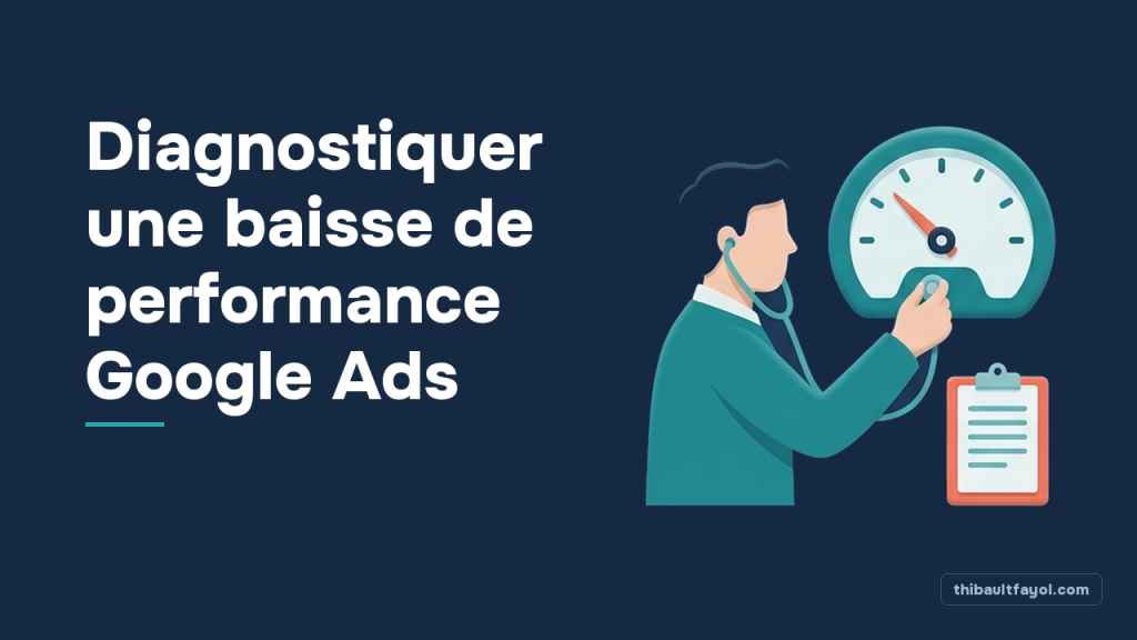 Diagnostiquer une baisse de performance Google Ads