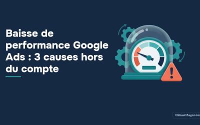 Baisse de performance Google Ads : 3 causes hors du compte