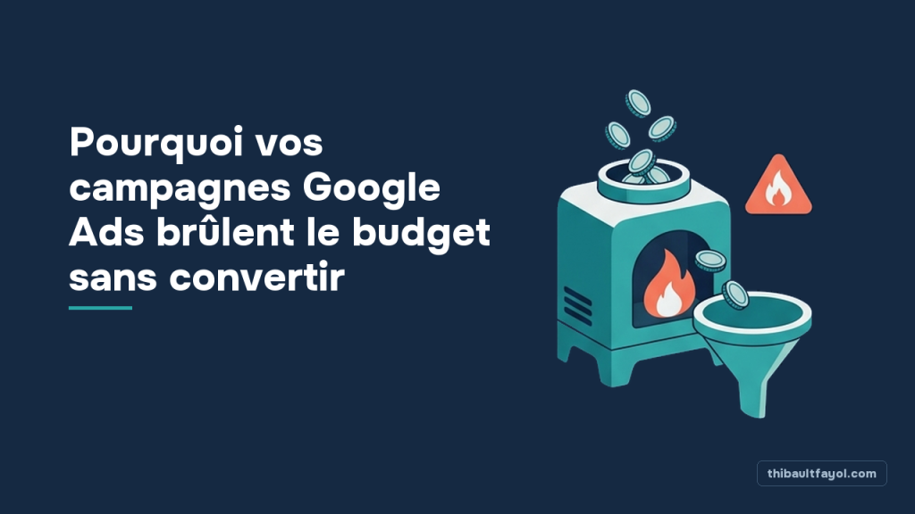 Pourquoi vos campagnes Google Ads brûlent le budget sans convertir