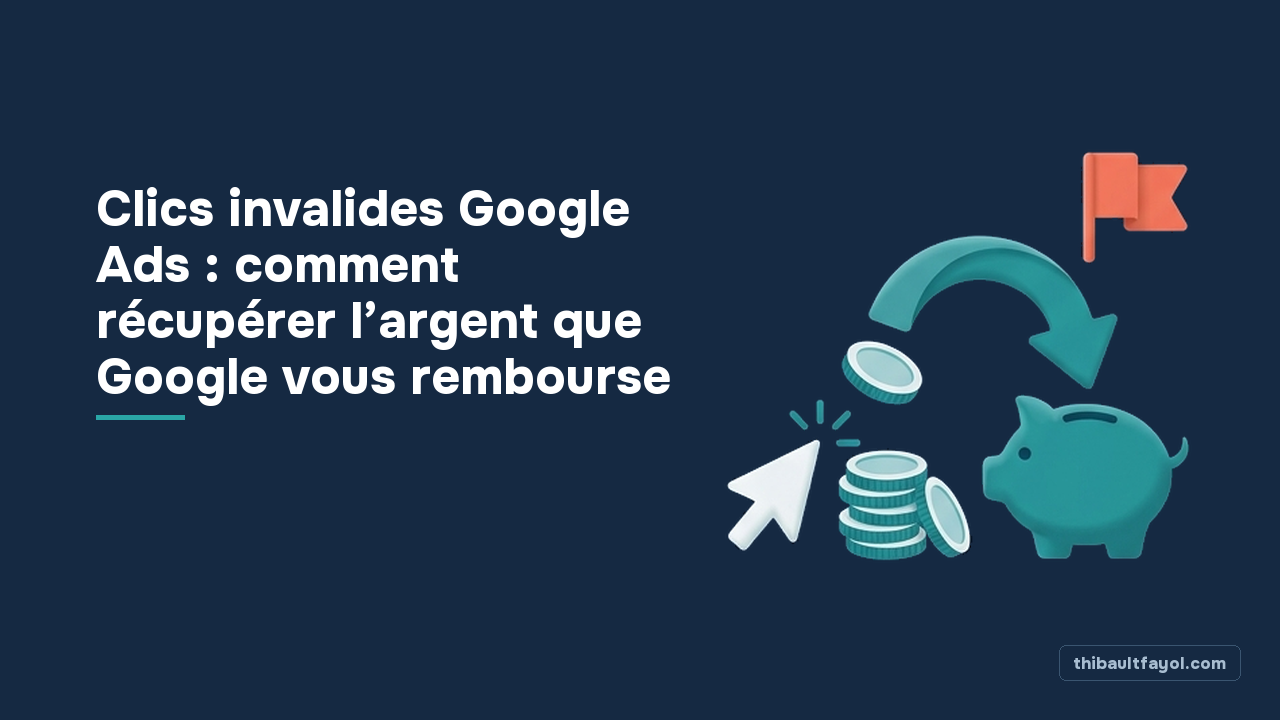 Clics invalides Google Ads : comment récupérer l’argent que Google vous rembourse