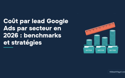 Coût par lead Google Ads par secteur en 2026 : benchmarks et stratégies