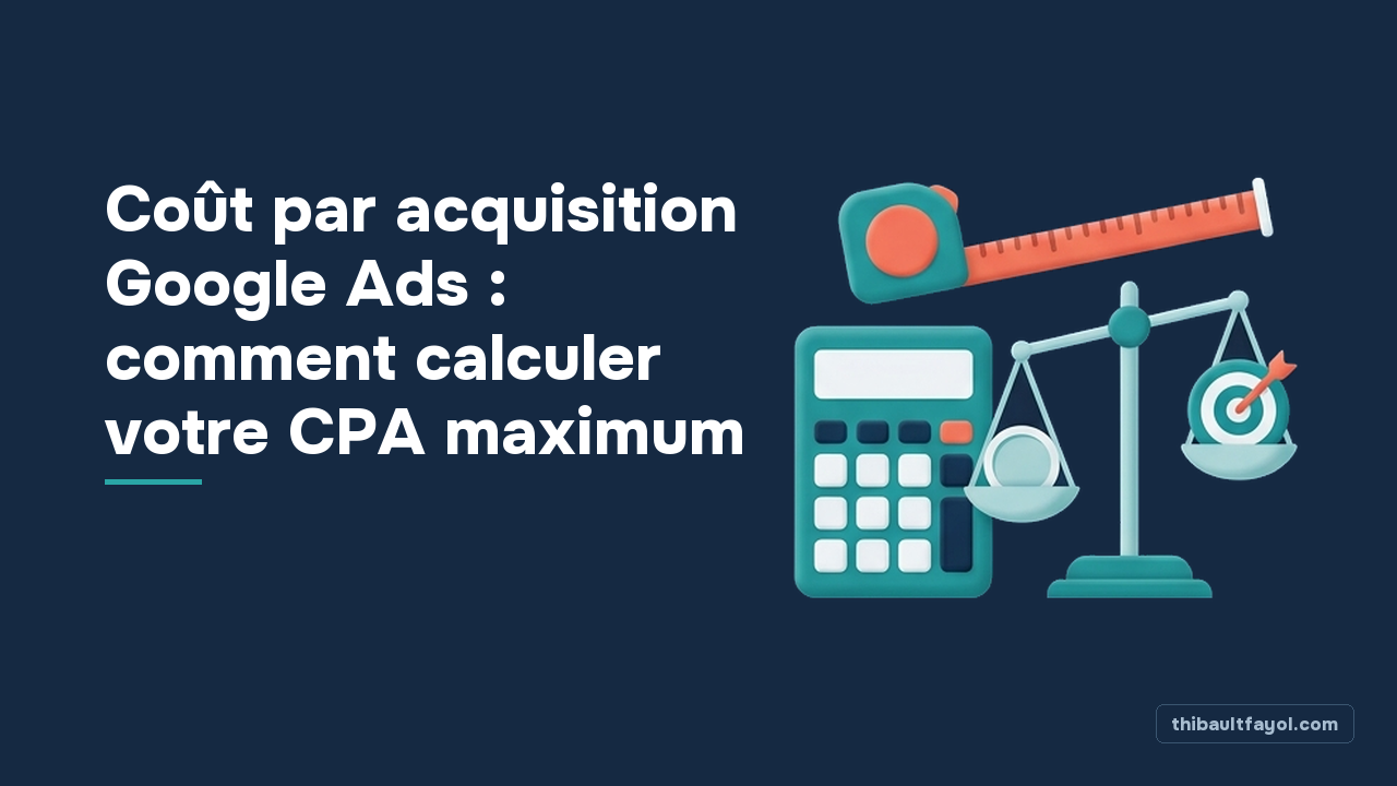 Coût par acquisition Google Ads : comment calculer votre CPA maximum