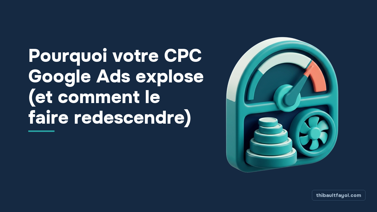 Pourquoi votre CPC Google Ads explose (et comment le faire redescendre)