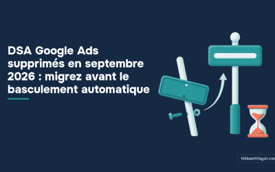 DSA Google Ads supprimés en septembre 2026 : migrez avant le basculement automatique