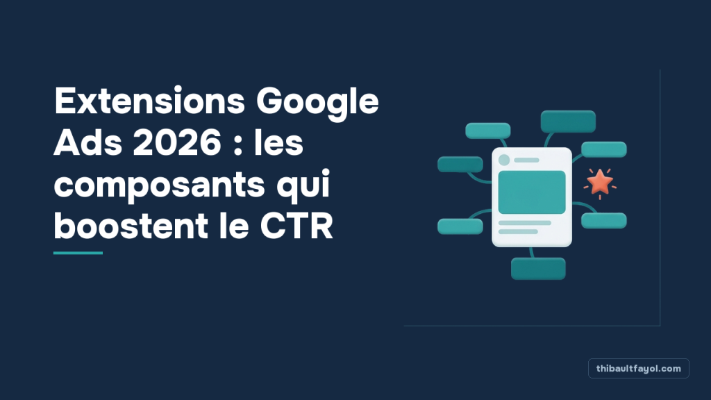 Extensions Google Ads 2026 : les composants qui boostent le CTR