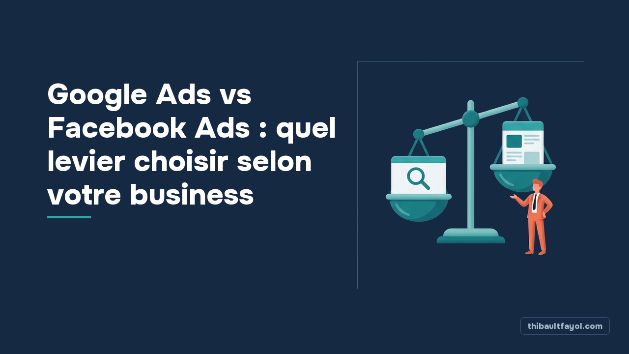 Google Ads vs Facebook Ads : quel levier choisir selon votre business
