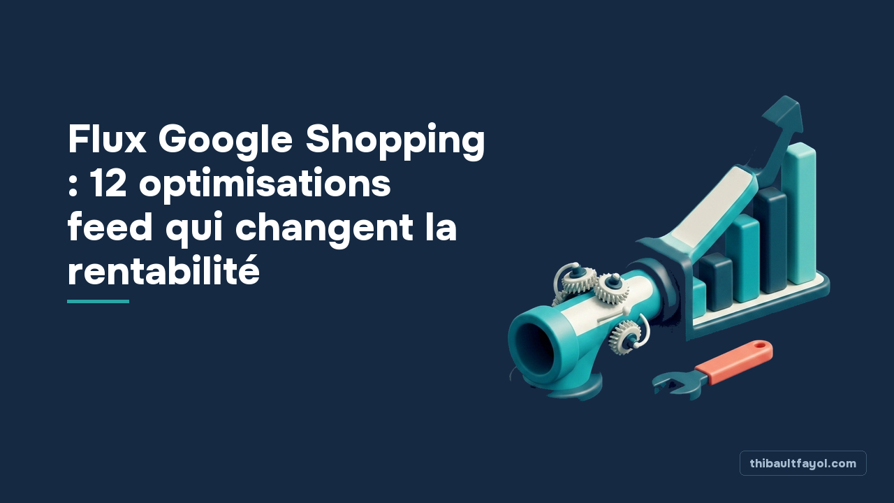 Flux Google Shopping : 12 optimisations feed qui changent la rentabilité