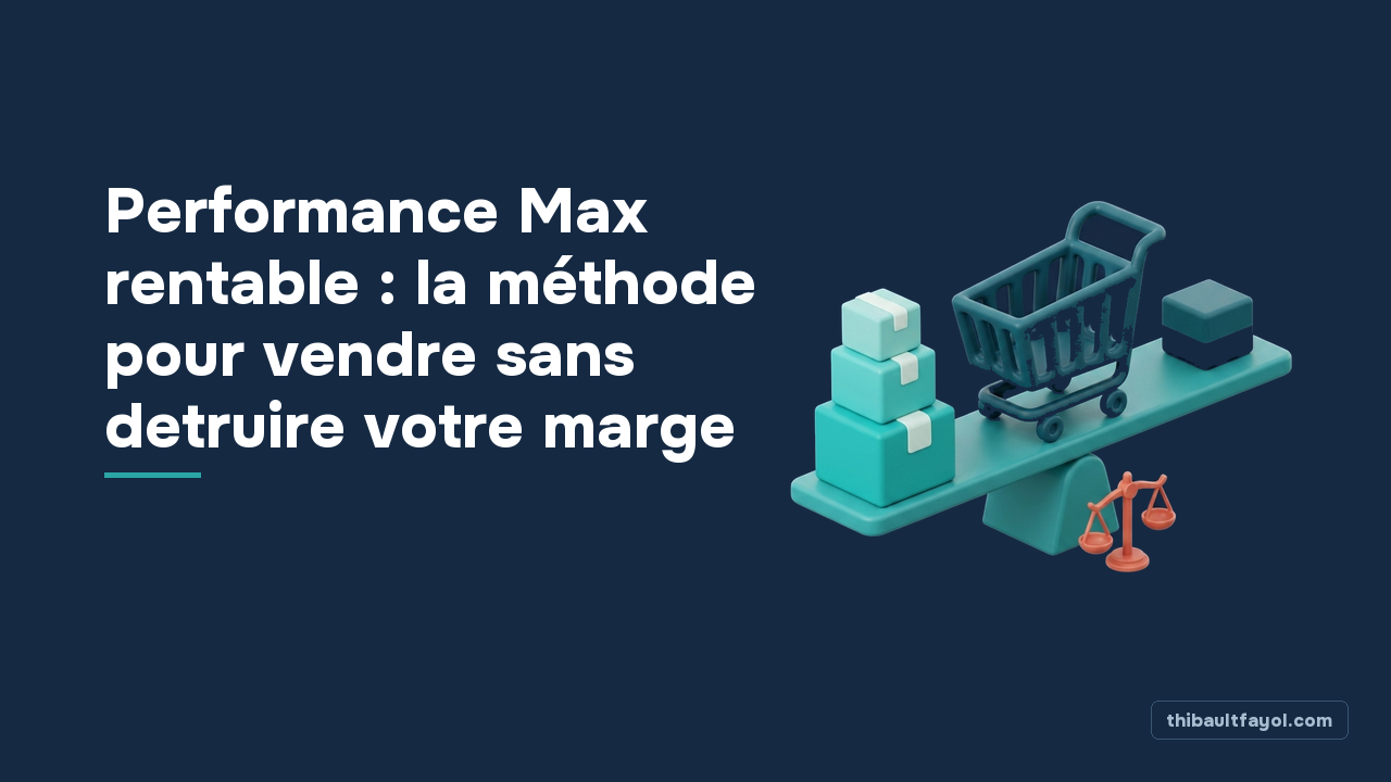 Performance Max rentable : la méthode pour vendre sans detruire votre marge