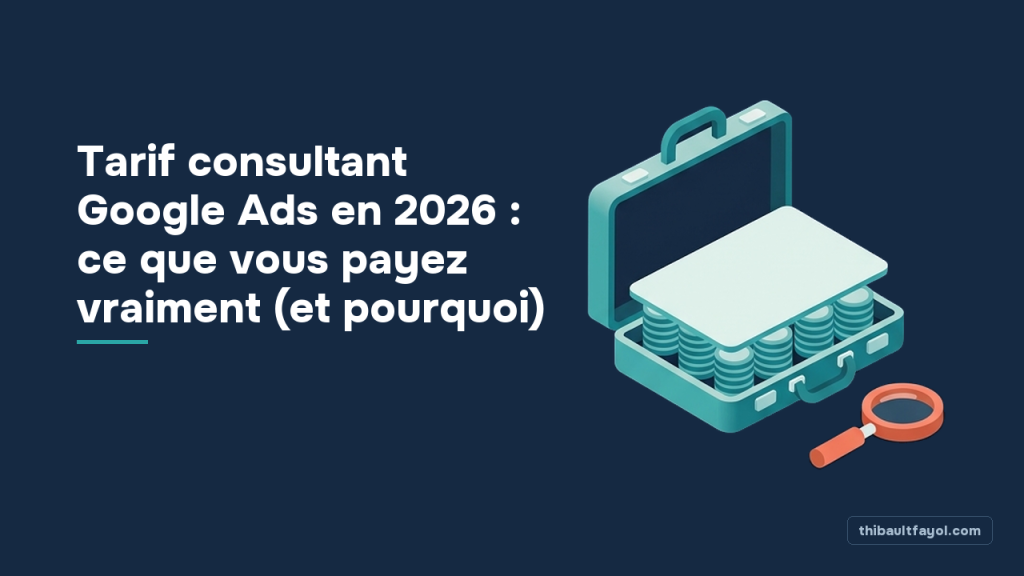 Tarif consultant Google Ads en 2026 : ce que vous payez vraiment (et pourquoi)