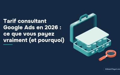 Tarif consultant Google Ads en 2026 : ce que vous payez vraiment (et pourquoi)