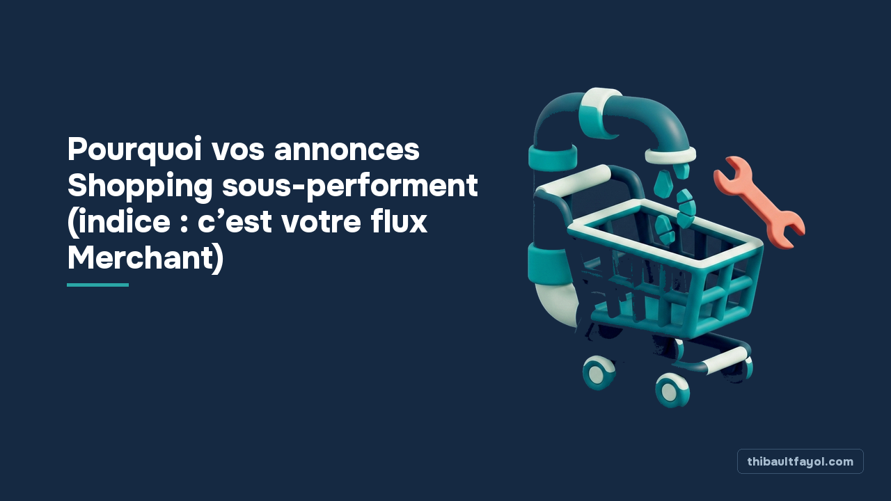 Pourquoi vos annonces Shopping sous-performent (indice : c’est votre flux Merchant)