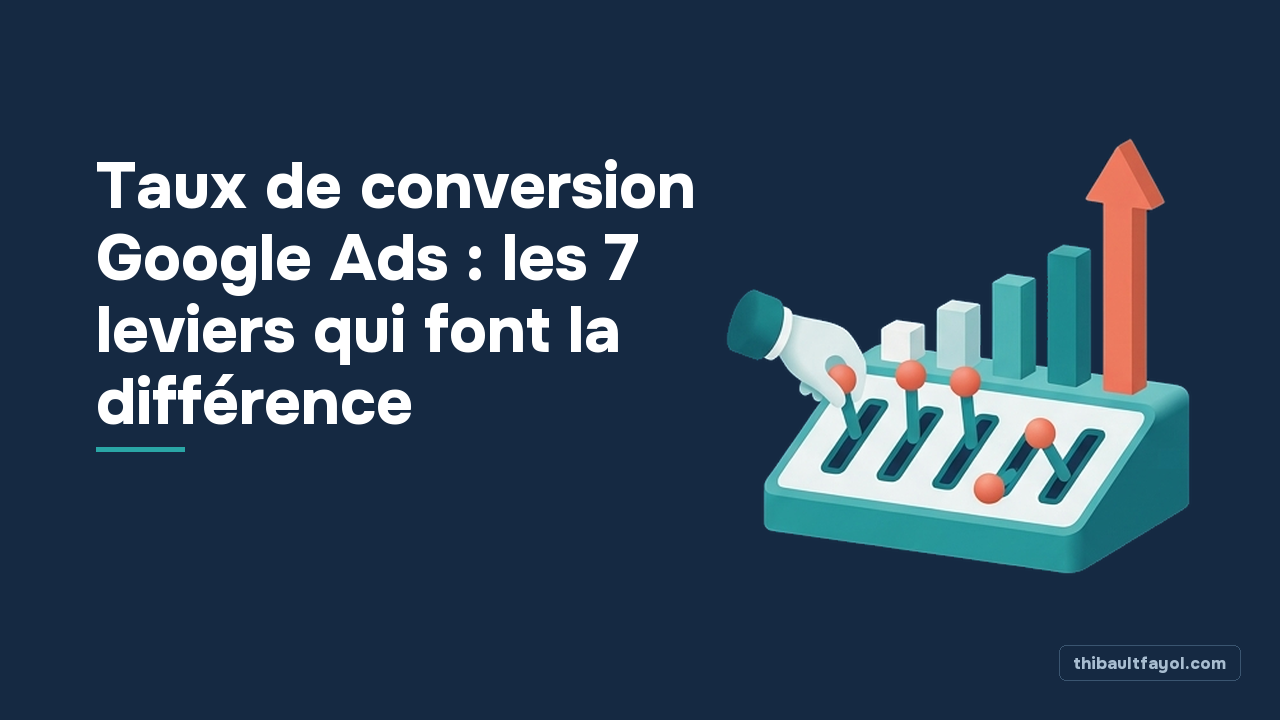 Taux de conversion Google Ads : les 7 leviers qui font la différence